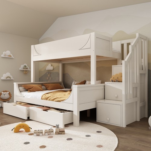 Bunk bed staircase - bed,