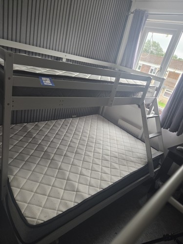 Double bunk bed with - double,