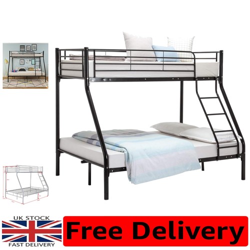 Panana triple metal bunk - metal, bed