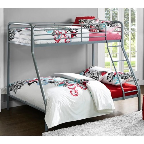Single over double bunk bed - over,