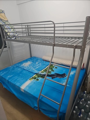 Metal triple bunk bed single - triple,