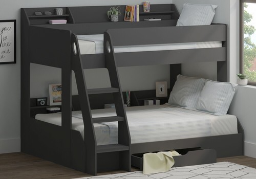 Marion grey triple bunk bed - marion,