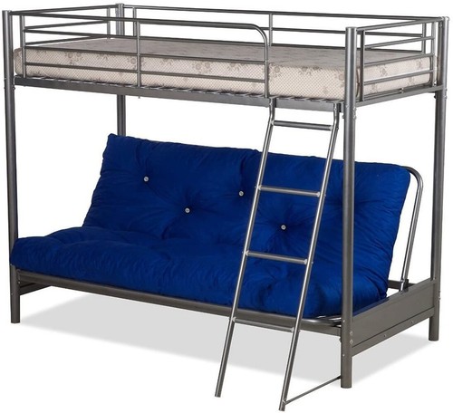 Filton grey metal futon bunk - metal,